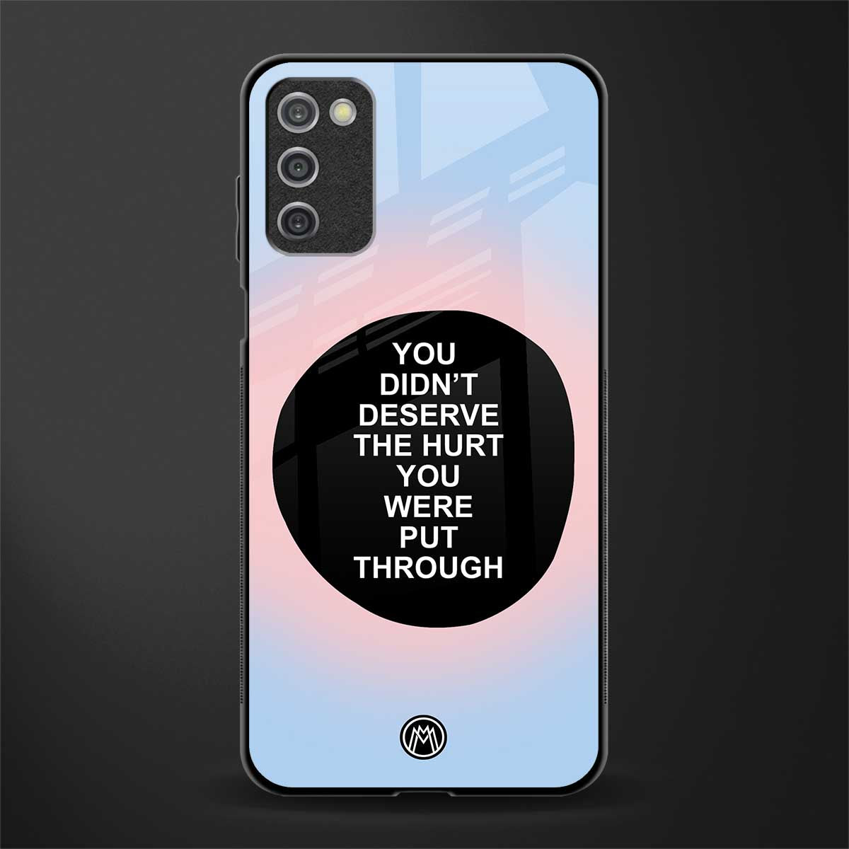 hurt glass case for samsung galaxy a03s image