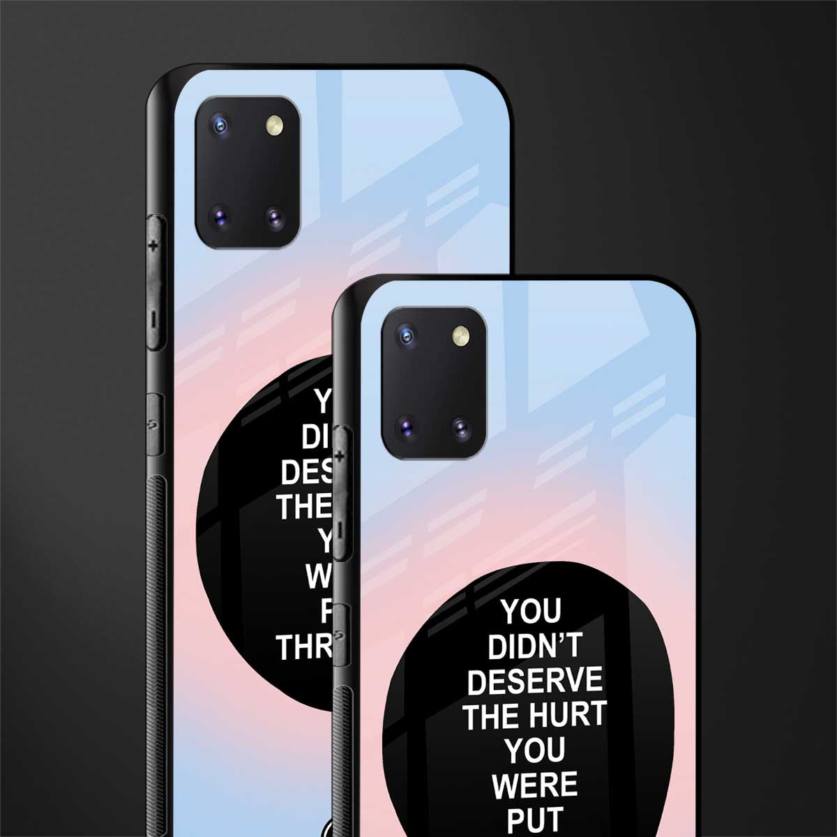 hurt glass case for samsung a81 image-2