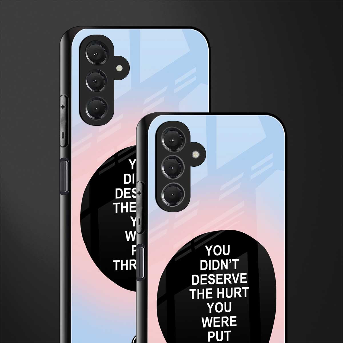 hurt back phone cover | glass case for samsun galaxy a24 4g