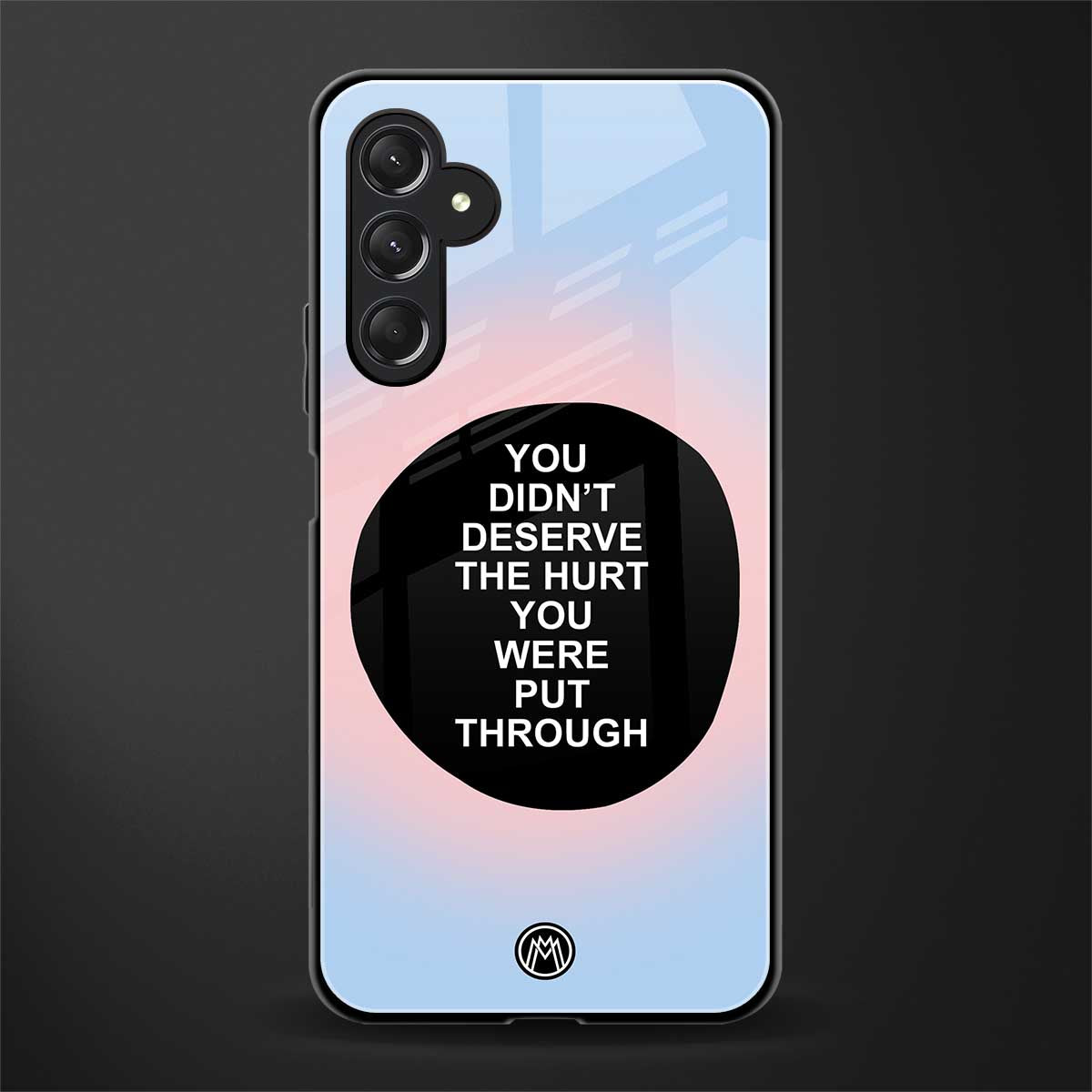 hurt back phone cover | glass case for samsun galaxy a24 4g