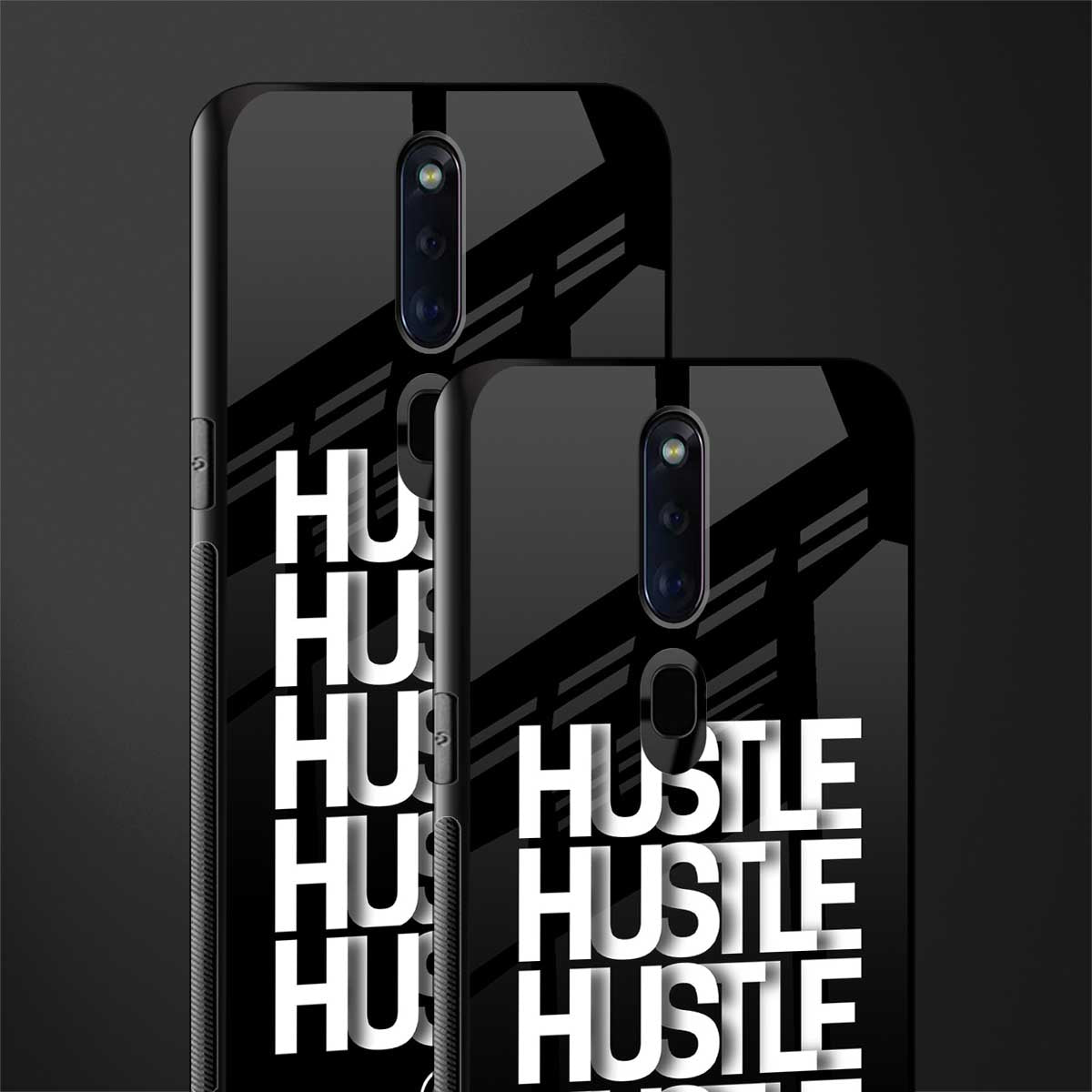 hustle glass case for oppo f11 pro image-2