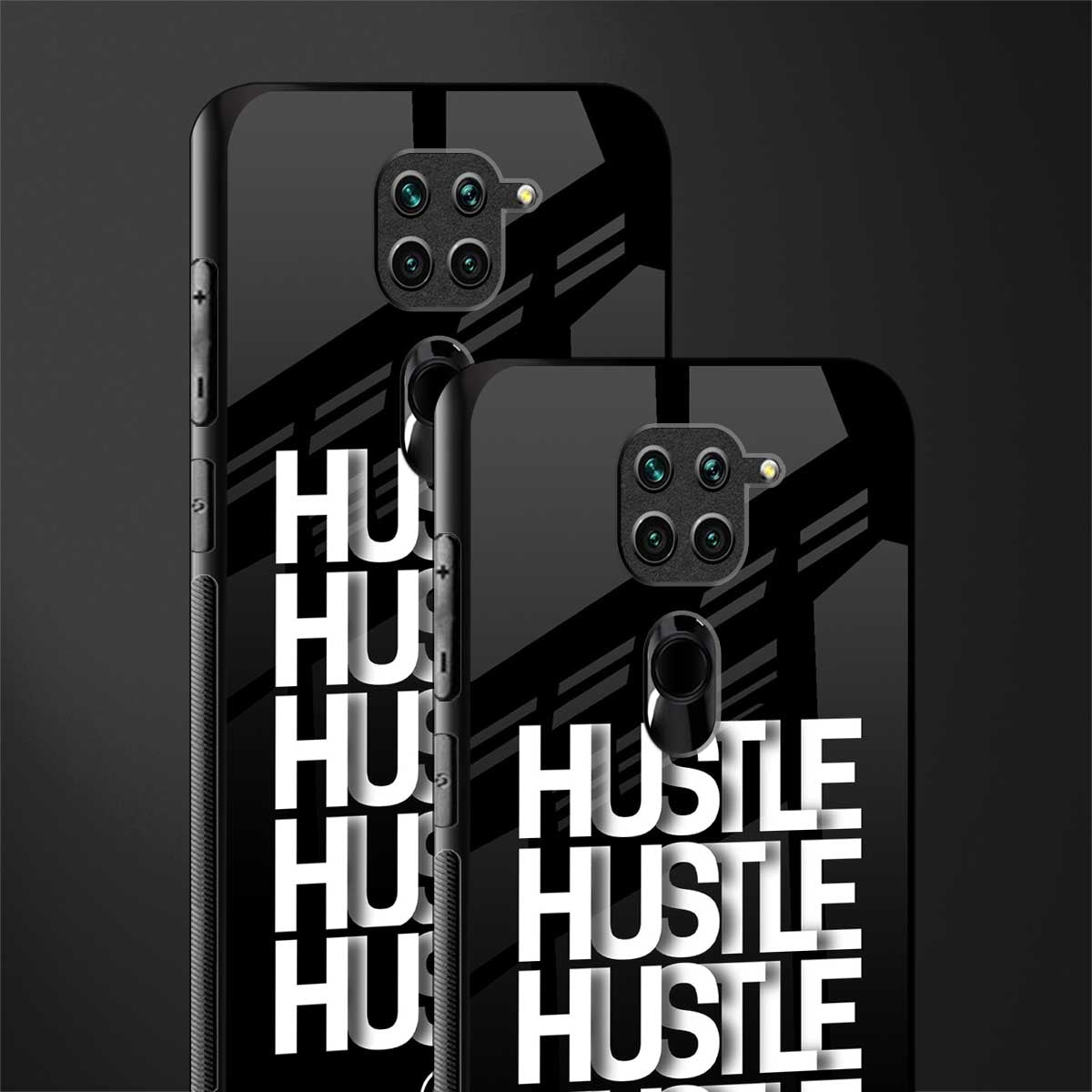 hustle glass case for redmi note 9 image-2