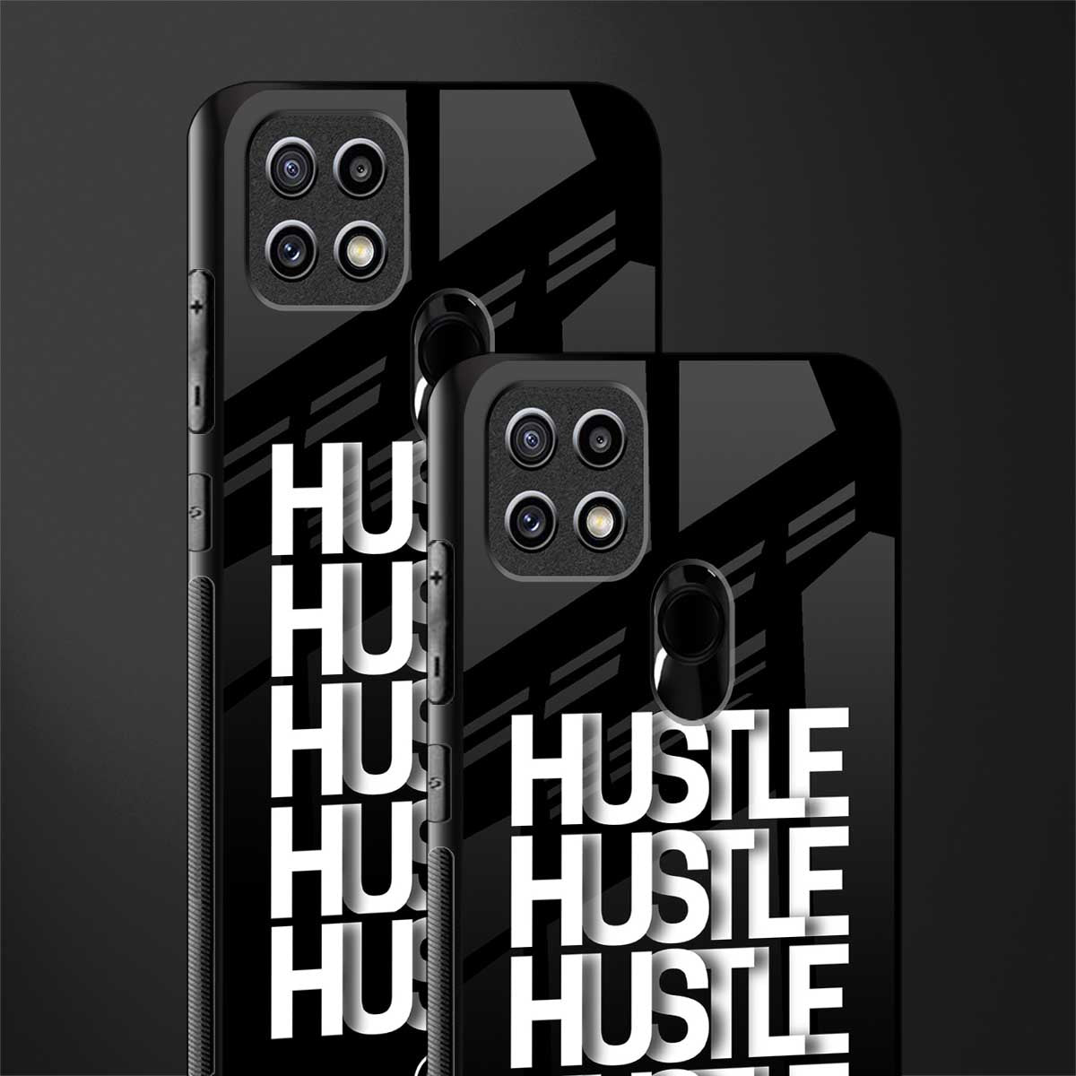 hustle glass case for oppo a15s image-2