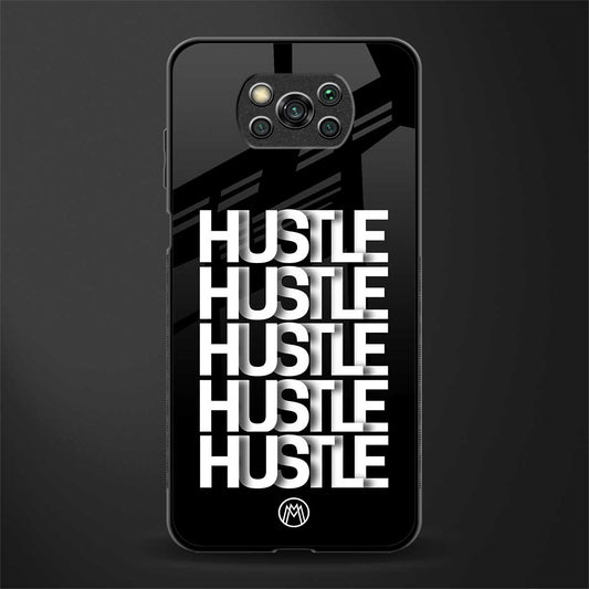 hustle glass case for poco x3 image