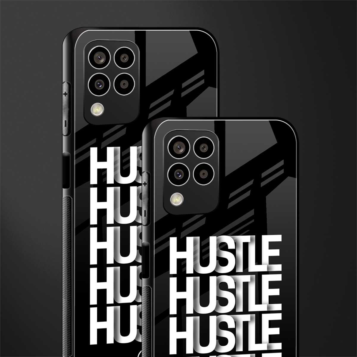 hustle back phone cover | glass case for samsung galaxy m33 5g