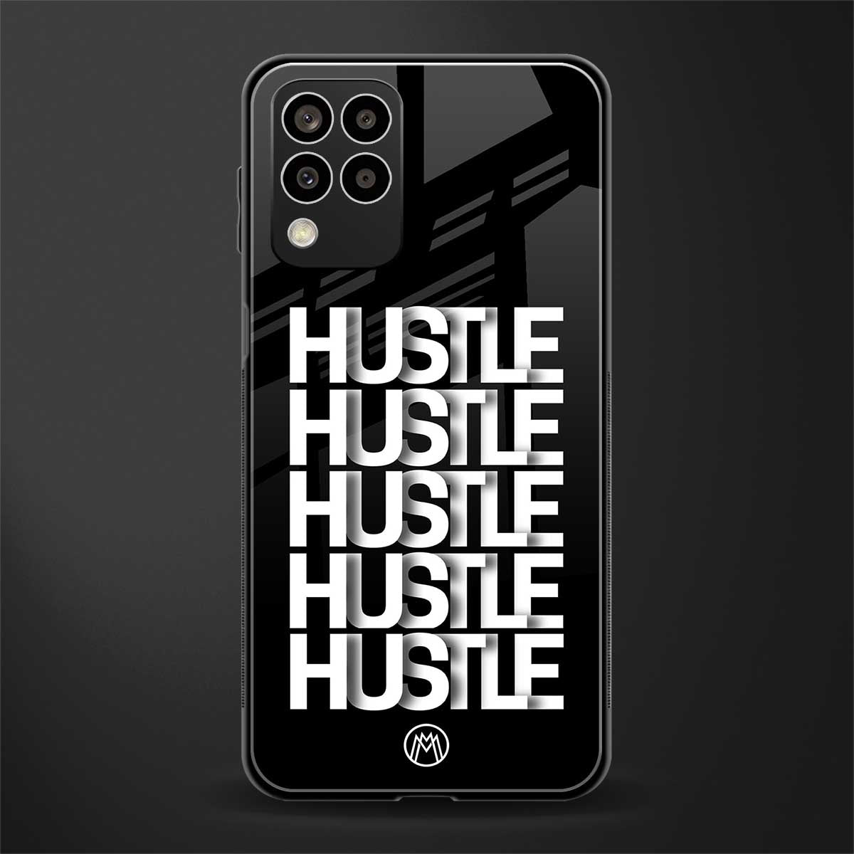 hustle back phone cover | glass case for samsung galaxy m33 5g