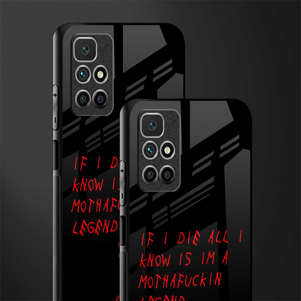 i am a legend glass case for redmi 10 prime