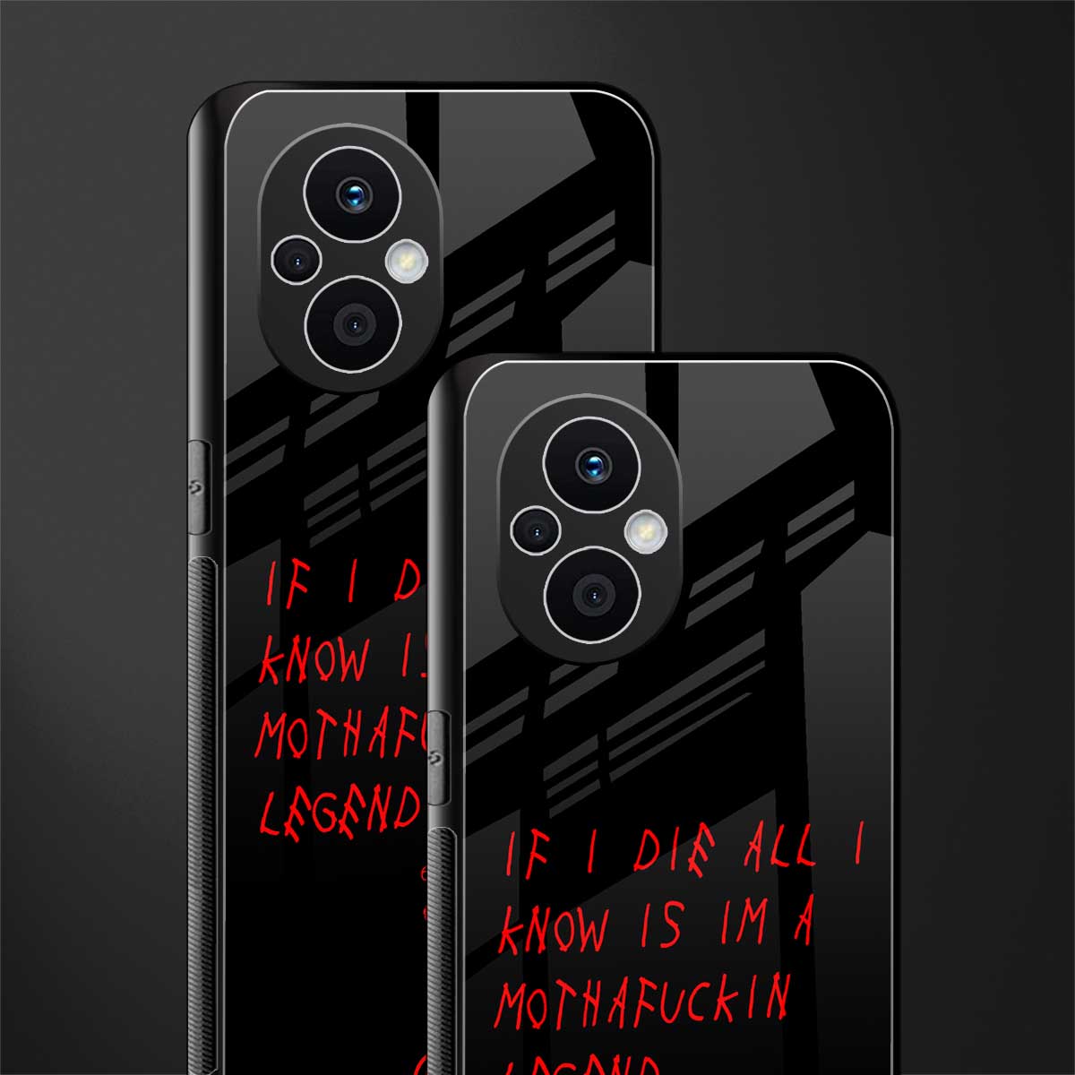 i am a legend back phone cover | glass case for oppo f21 pro 5g