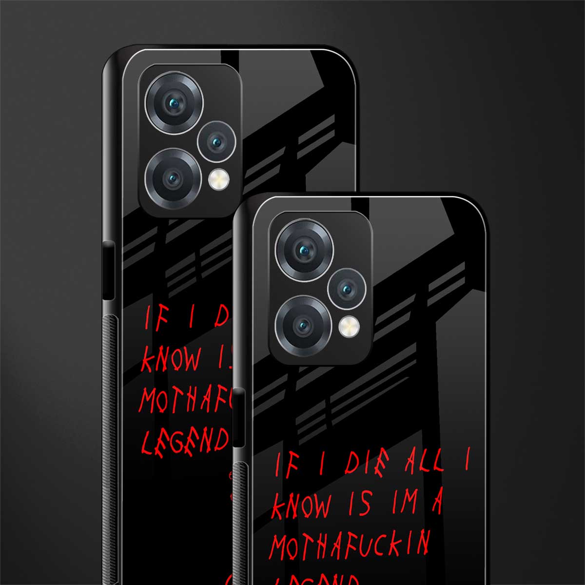 i am a legend back phone cover | glass case for oneplus nord ce 2 lite 5g