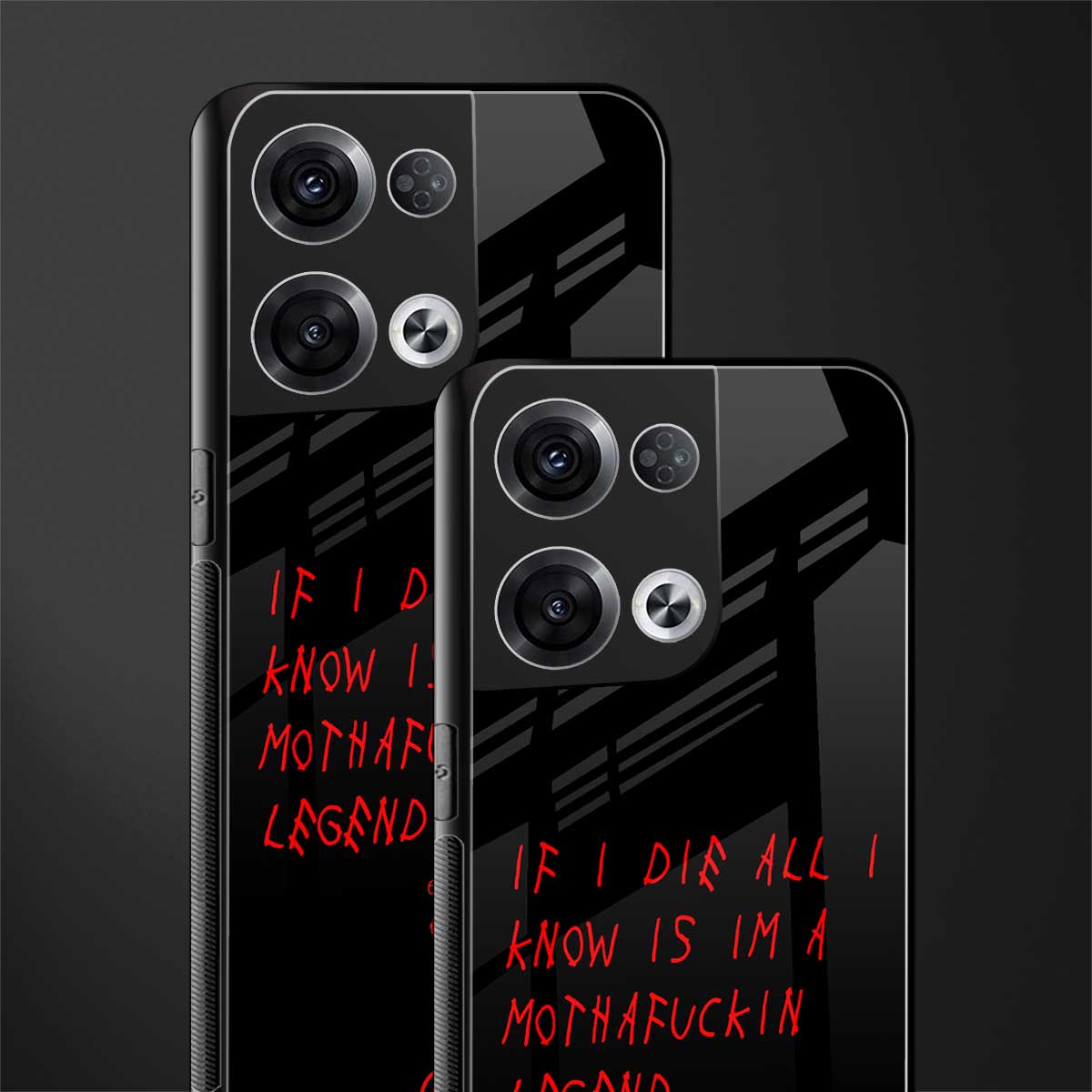 i am a legend back phone cover | glass case for oppo reno 8 pro