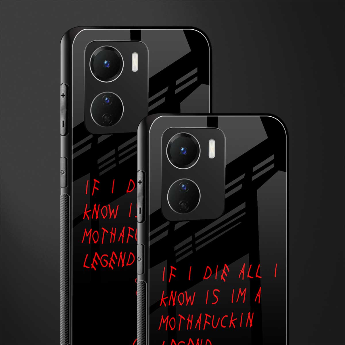 i am a legend back phone cover | glass case for vivo y16
