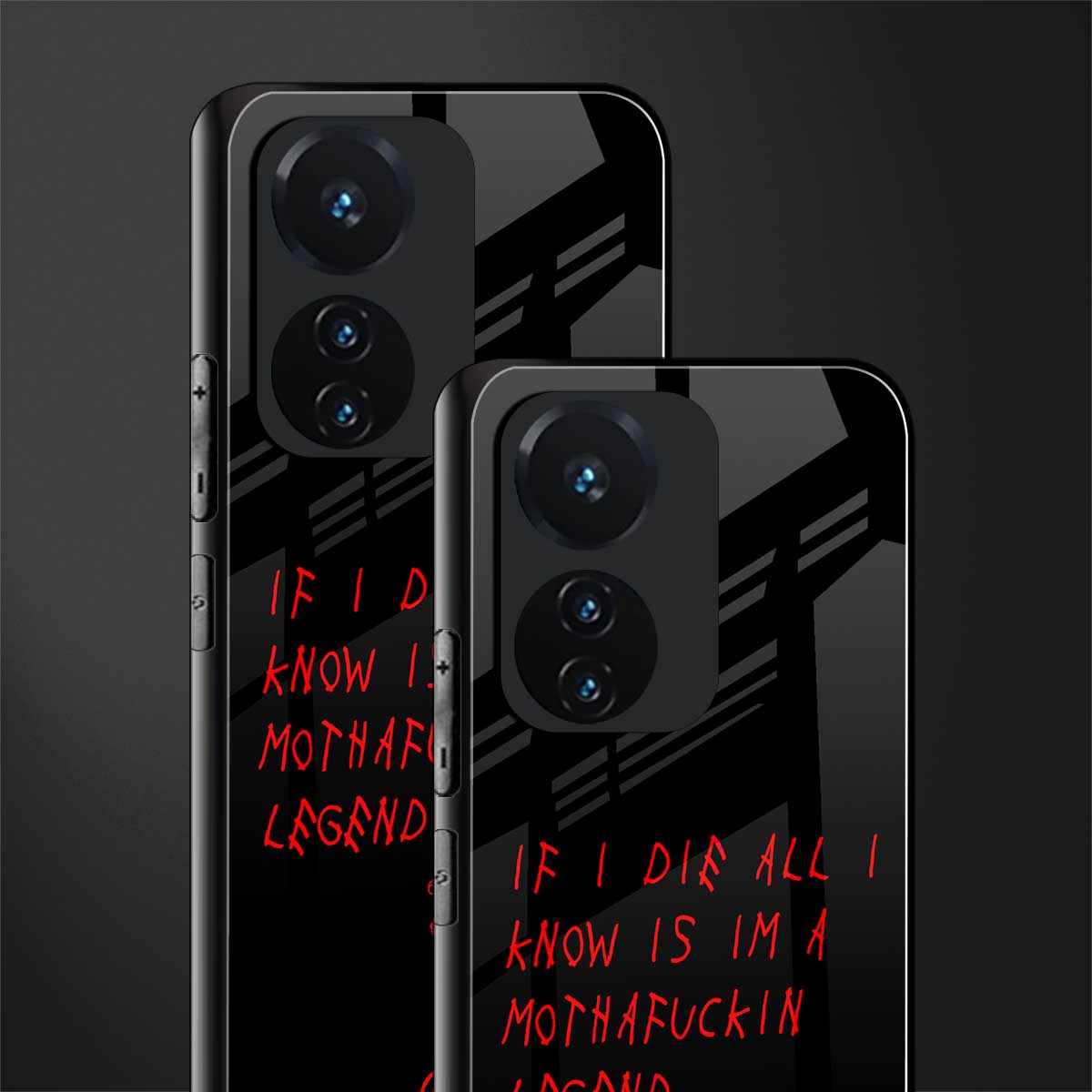 i am a legend back phone cover | glass case for vivo t1 44w 4g