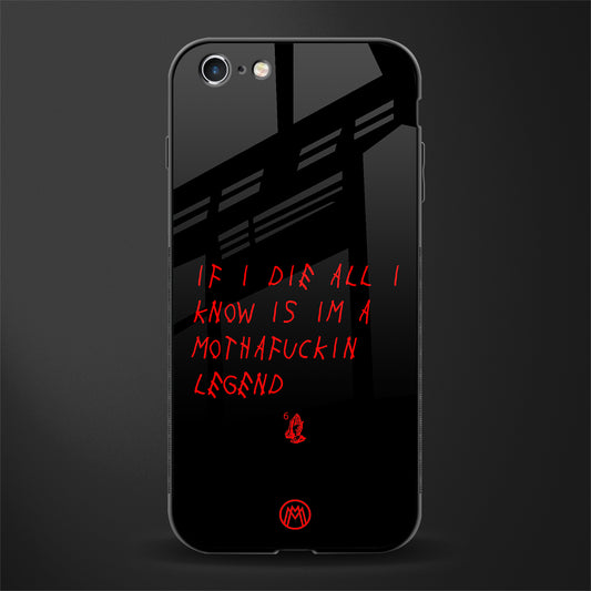 i am a legend glass case for iphone 6s