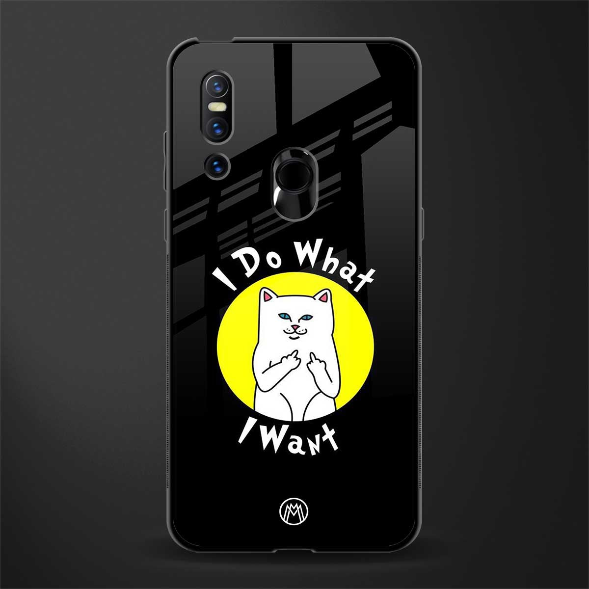 i do what i want glass case for vivo v15