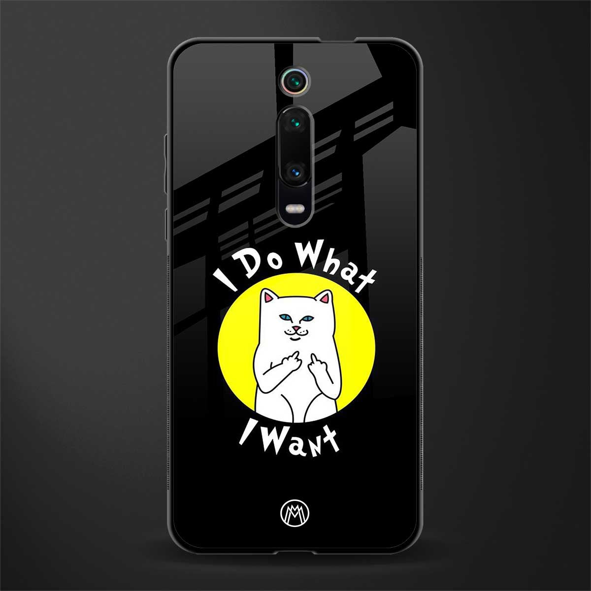 i do what i want glass case for redmi k20 pro
