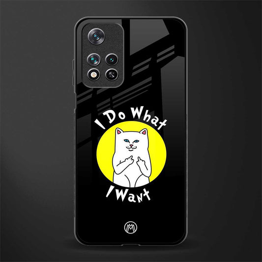 i do what i want glass case for poco m4 pro 5g