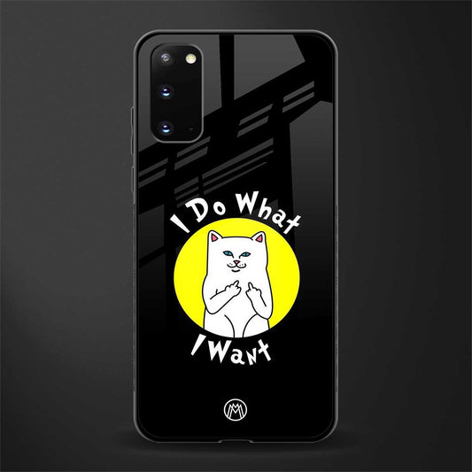 i do what i want glass case for samsung galaxy s20