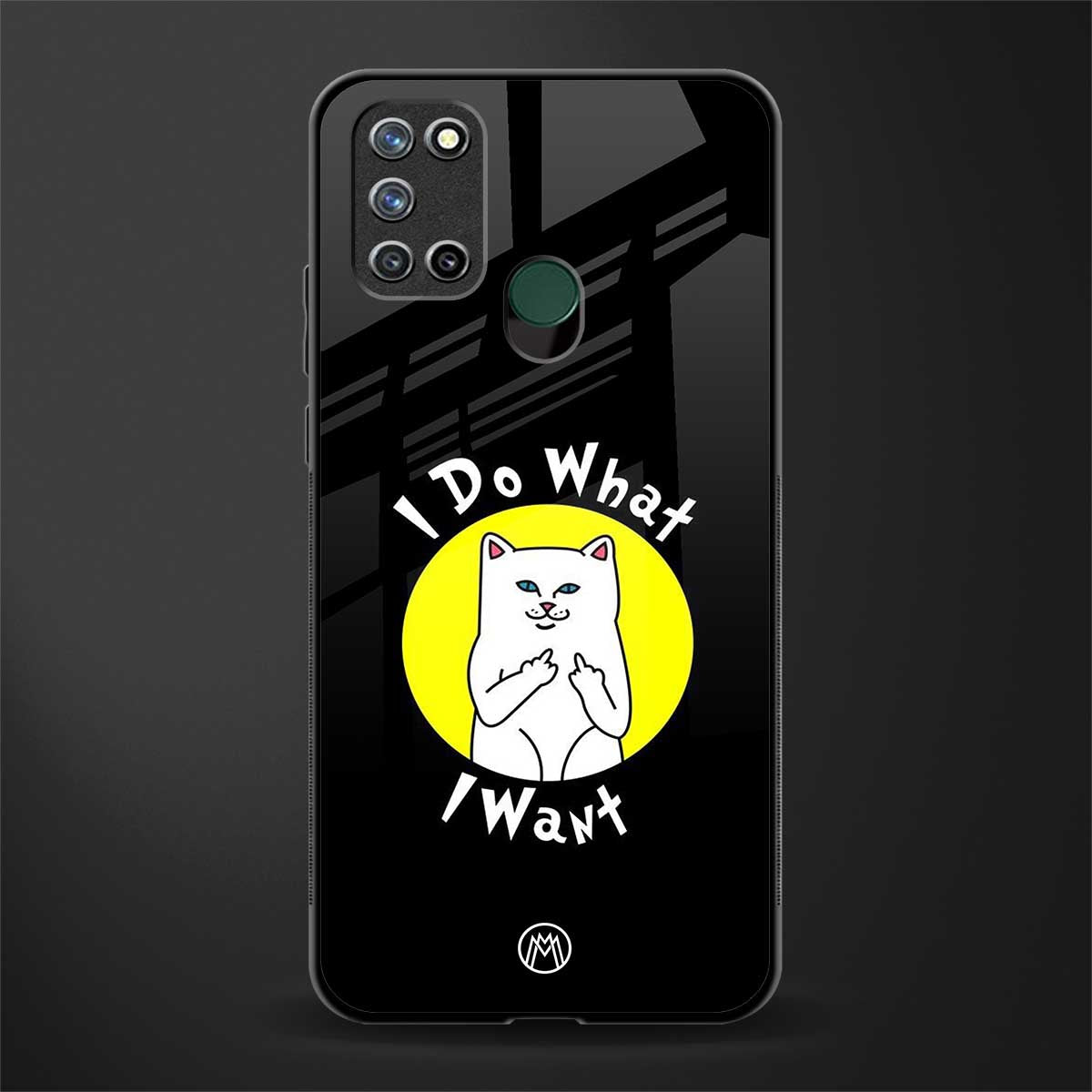 i do what i want glass case for realme 7i