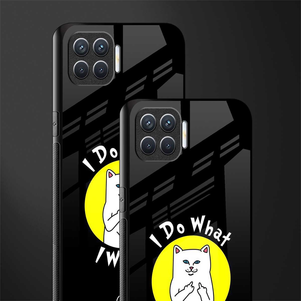 i do what i want glass case for oppo f17