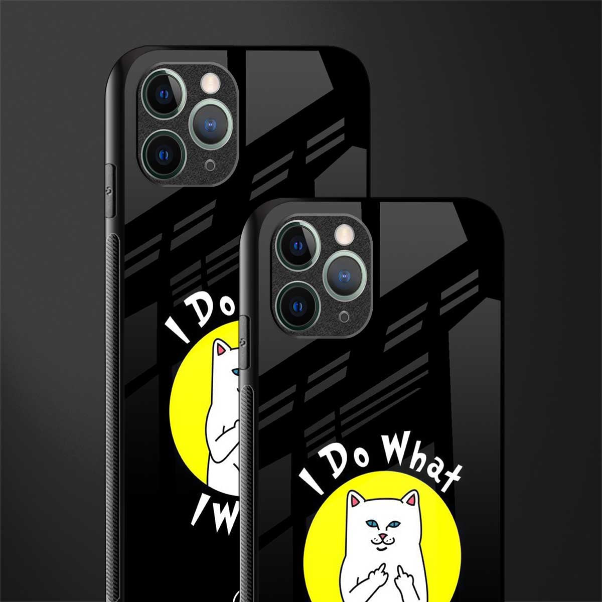 i do what i want glass case for iphone 11 pro