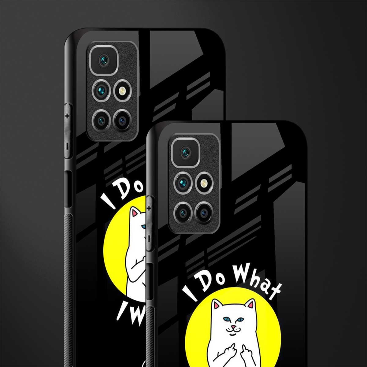 i do what i want glass case for redmi 10 prime