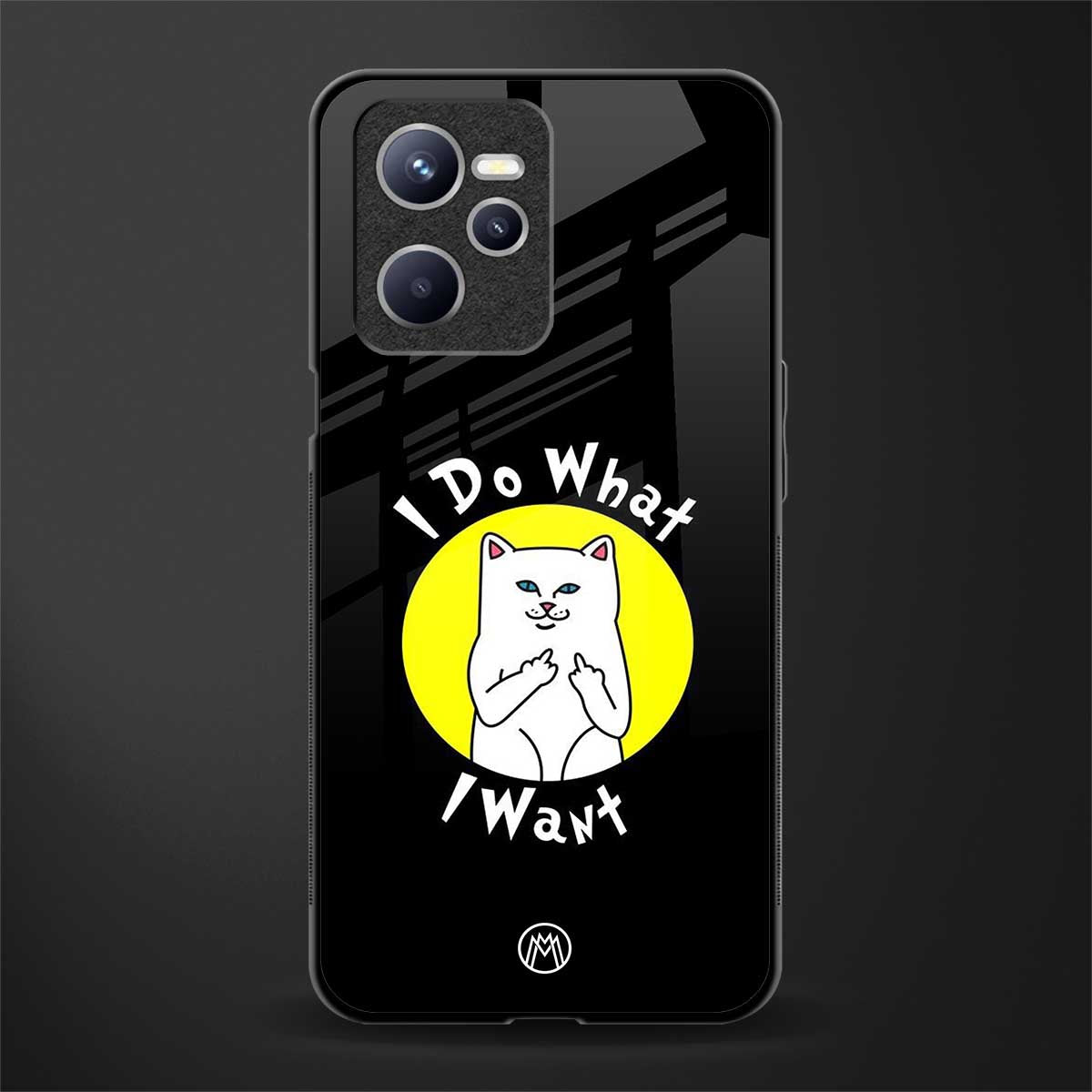 i do what i want glass case for realme c35