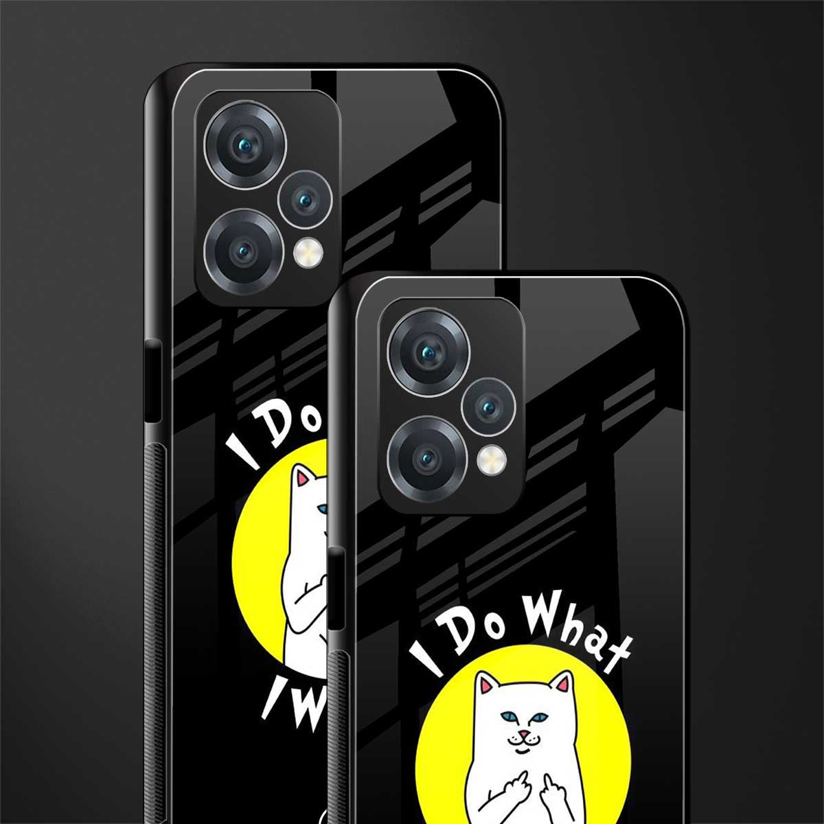 i do what i want back phone cover | glass case for oneplus nord ce 2 lite 5g
