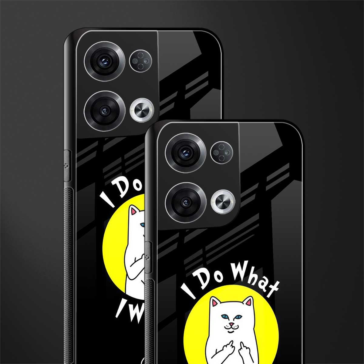 i do what i want back phone cover | glass case for oppo reno 8