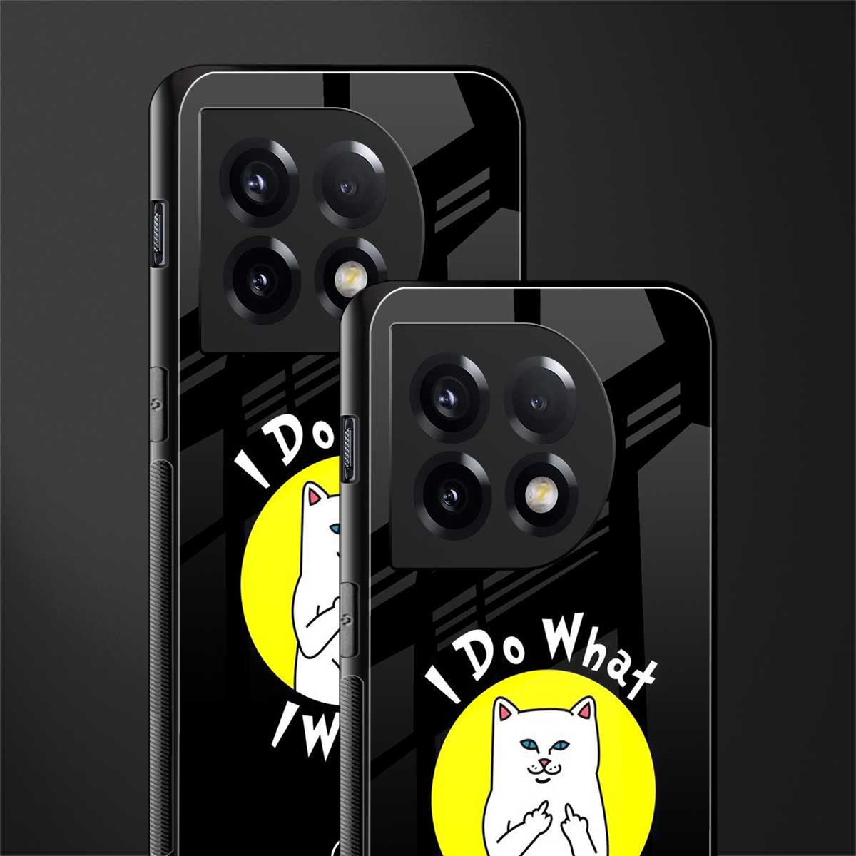i do what i want back phone cover | glass case for oneplus 11