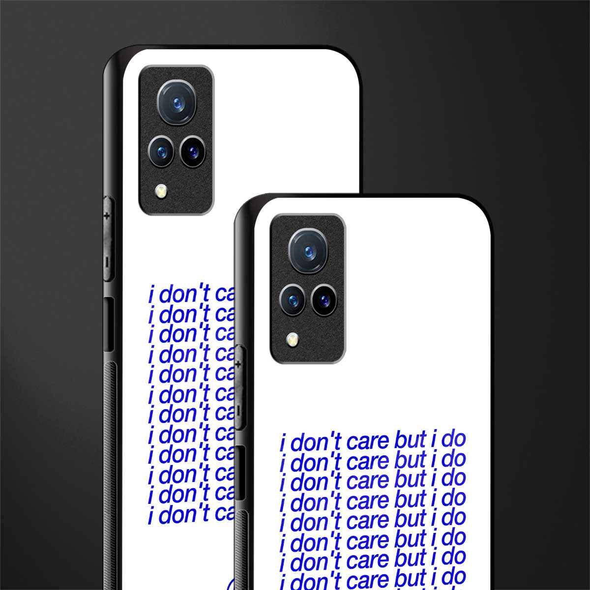 i don't care but i do glass case for vivo v21 5g image-2