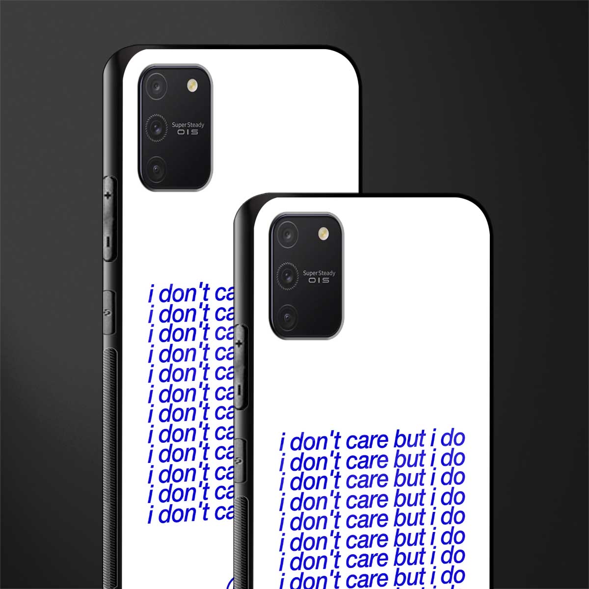 i don't care but i do glass case for samsung galaxy a91 image-2