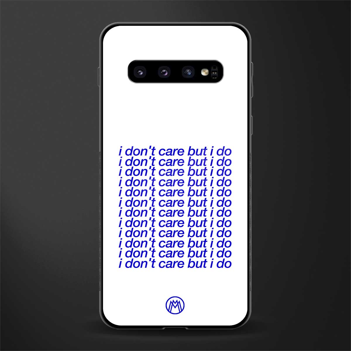 i don't care but i do glass case for samsung galaxy s10 image