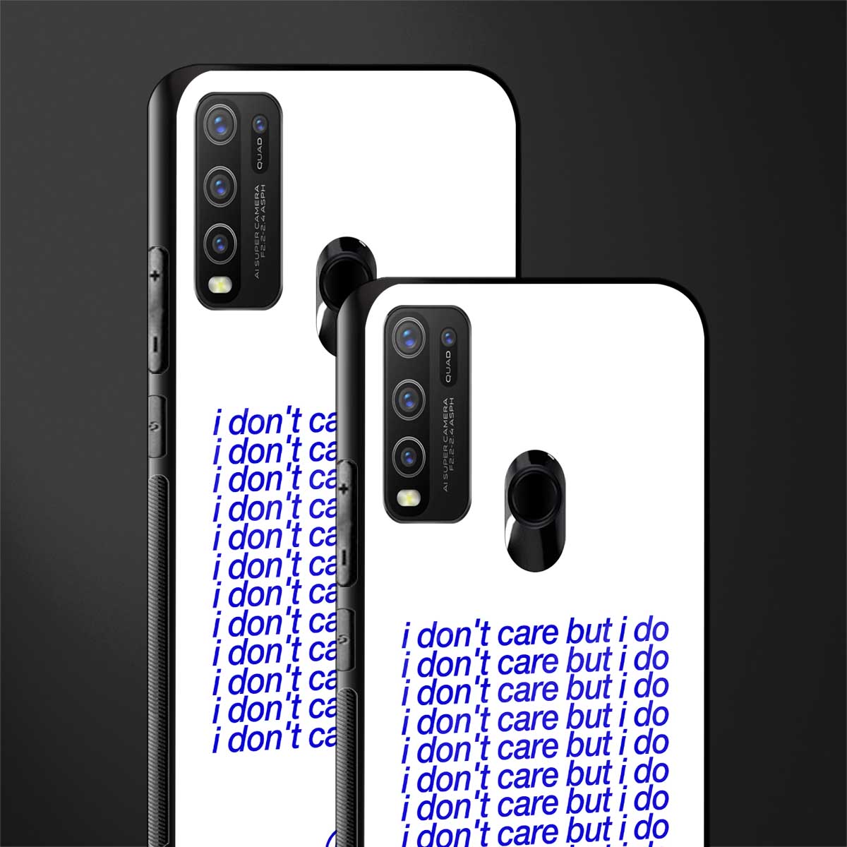 i don't care but i do glass case for vivo y30 image-2