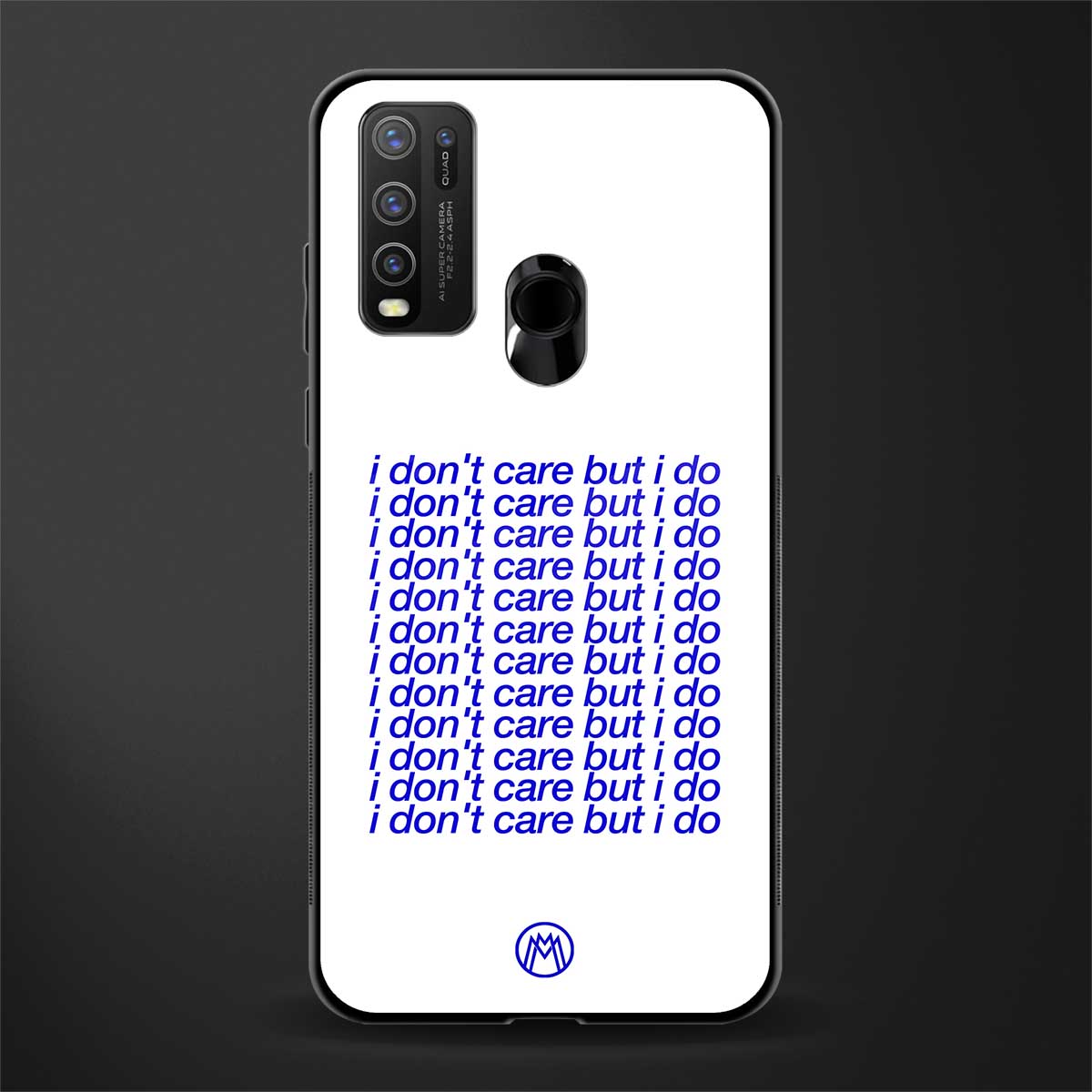 i don't care but i do glass case for vivo y30 image