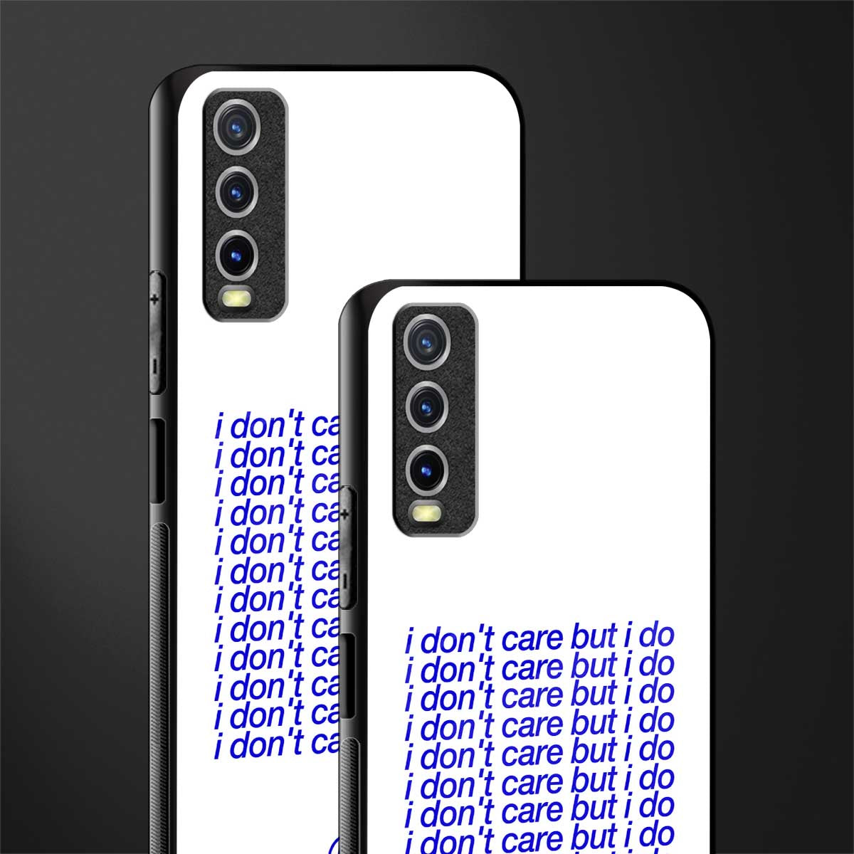 i don't care but i do glass case for vivo y20 image-2