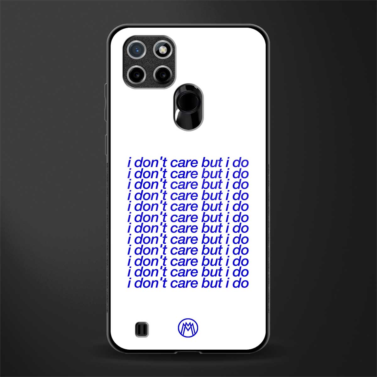 i don't care but i do glass case for realme c21 image