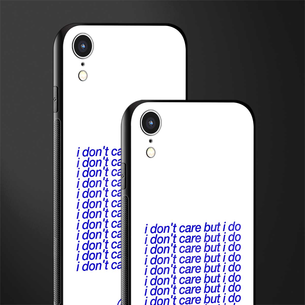 i don't care but i do glass case for iphone xr image-2