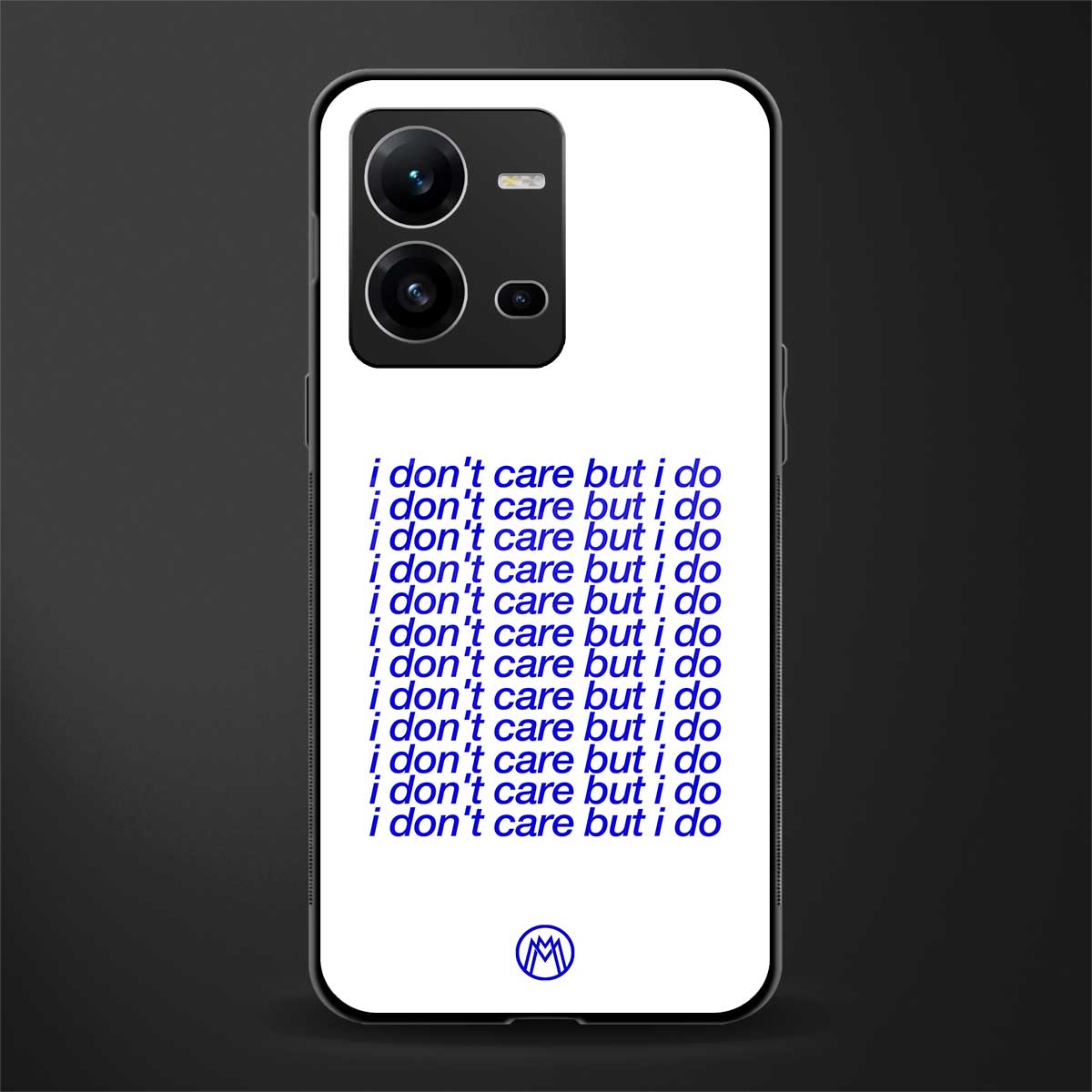 i don't care but i do back phone cover | glass case for vivo v25-5g