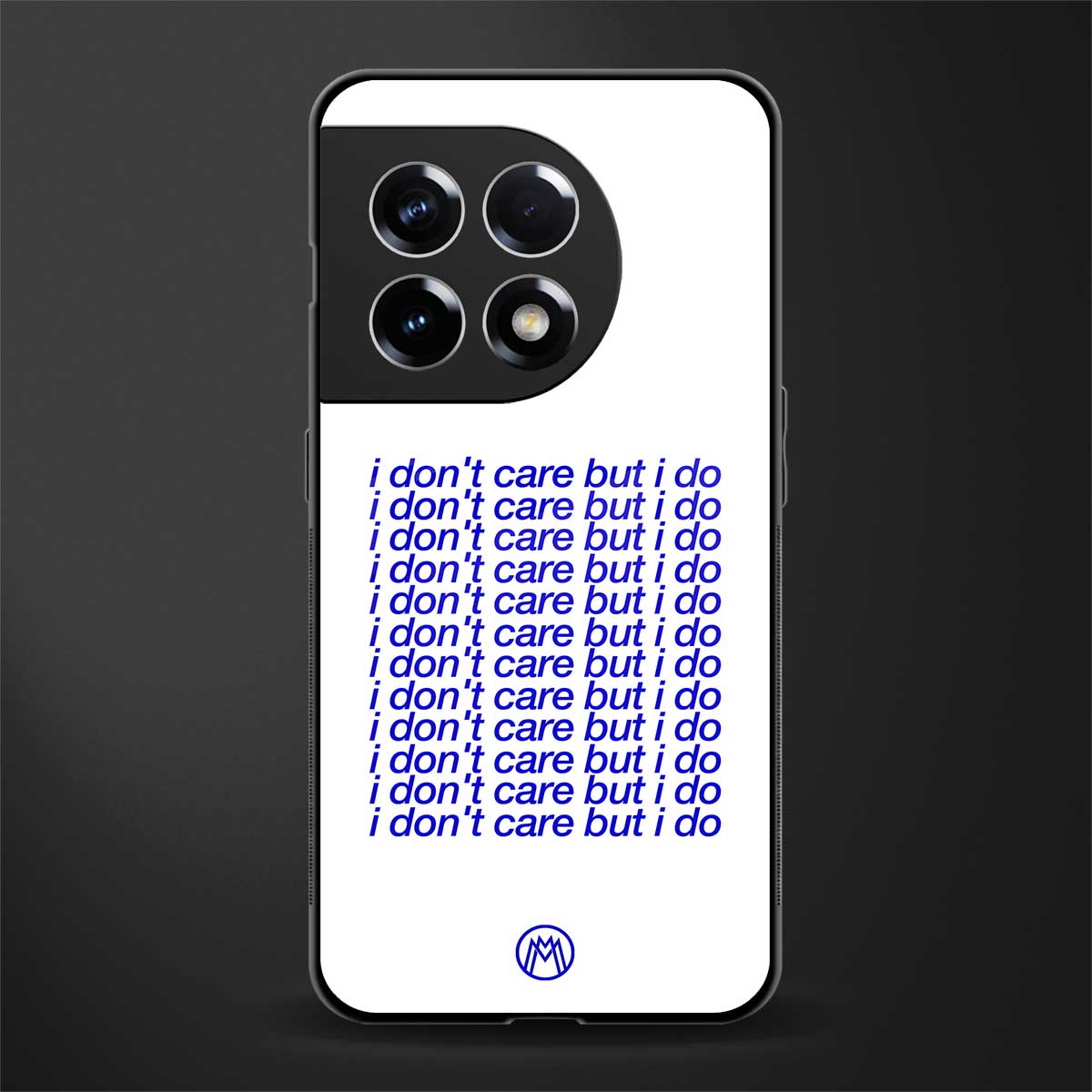 i don't care but i do back phone cover | glass case for oneplus 11r