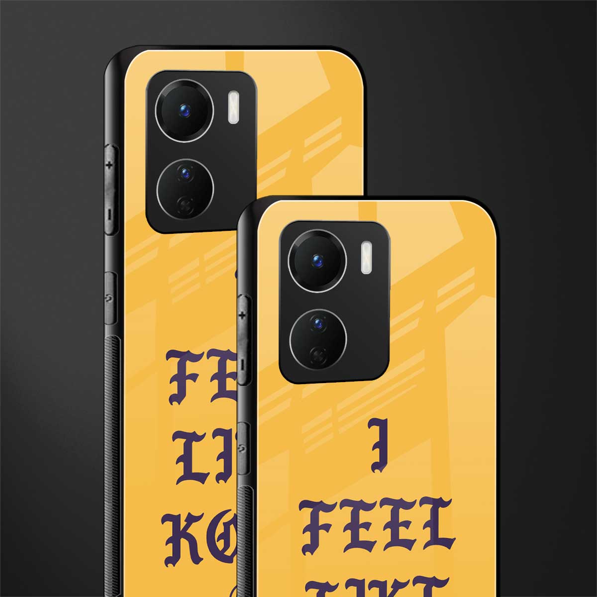 i feel like kobe back phone cover | glass case for vivo y16