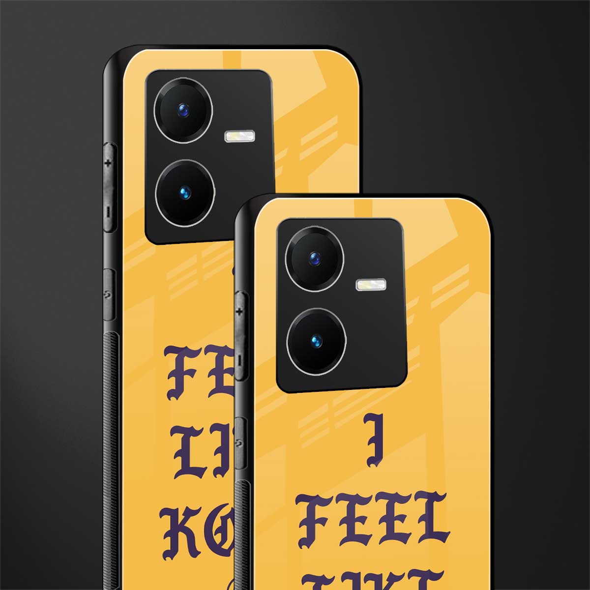 i feel like kobe back phone cover | glass case for vivo y22