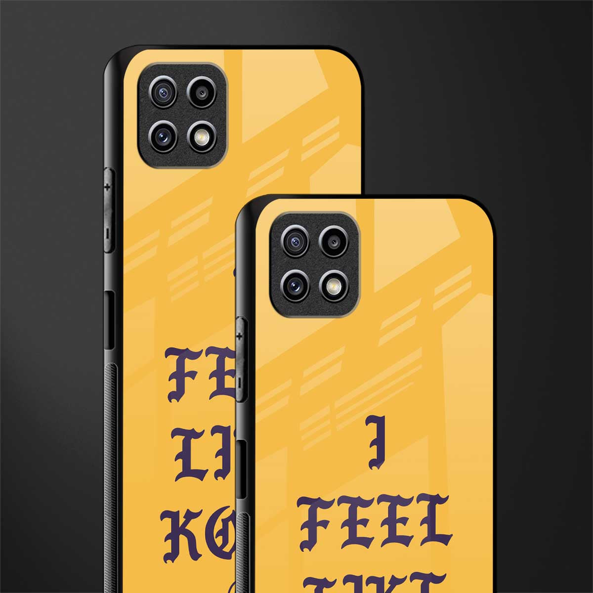 i feel like kobe back phone cover | glass case for samsung galaxy f42