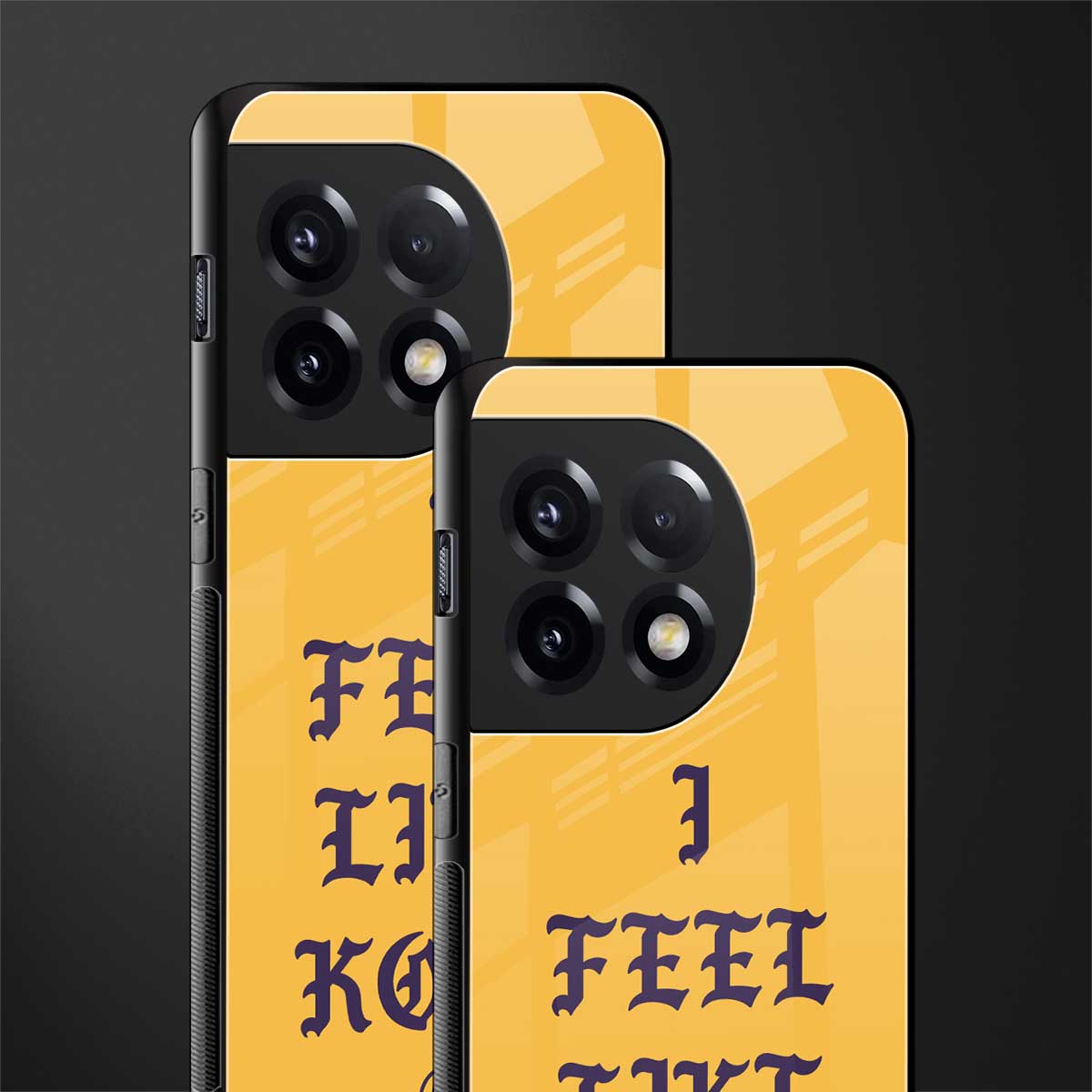 i feel like kobe back phone cover | glass case for oneplus 11r