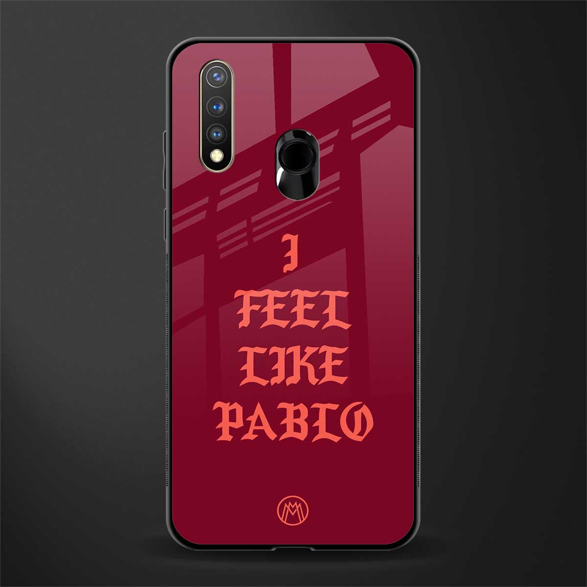i feel like pablo glass case for vivo u20 image