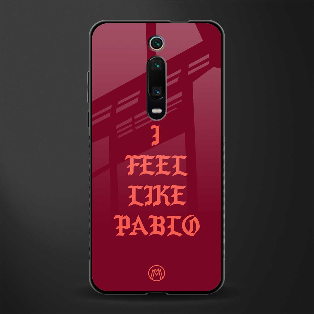 i feel like pablo glass case for redmi k20 image