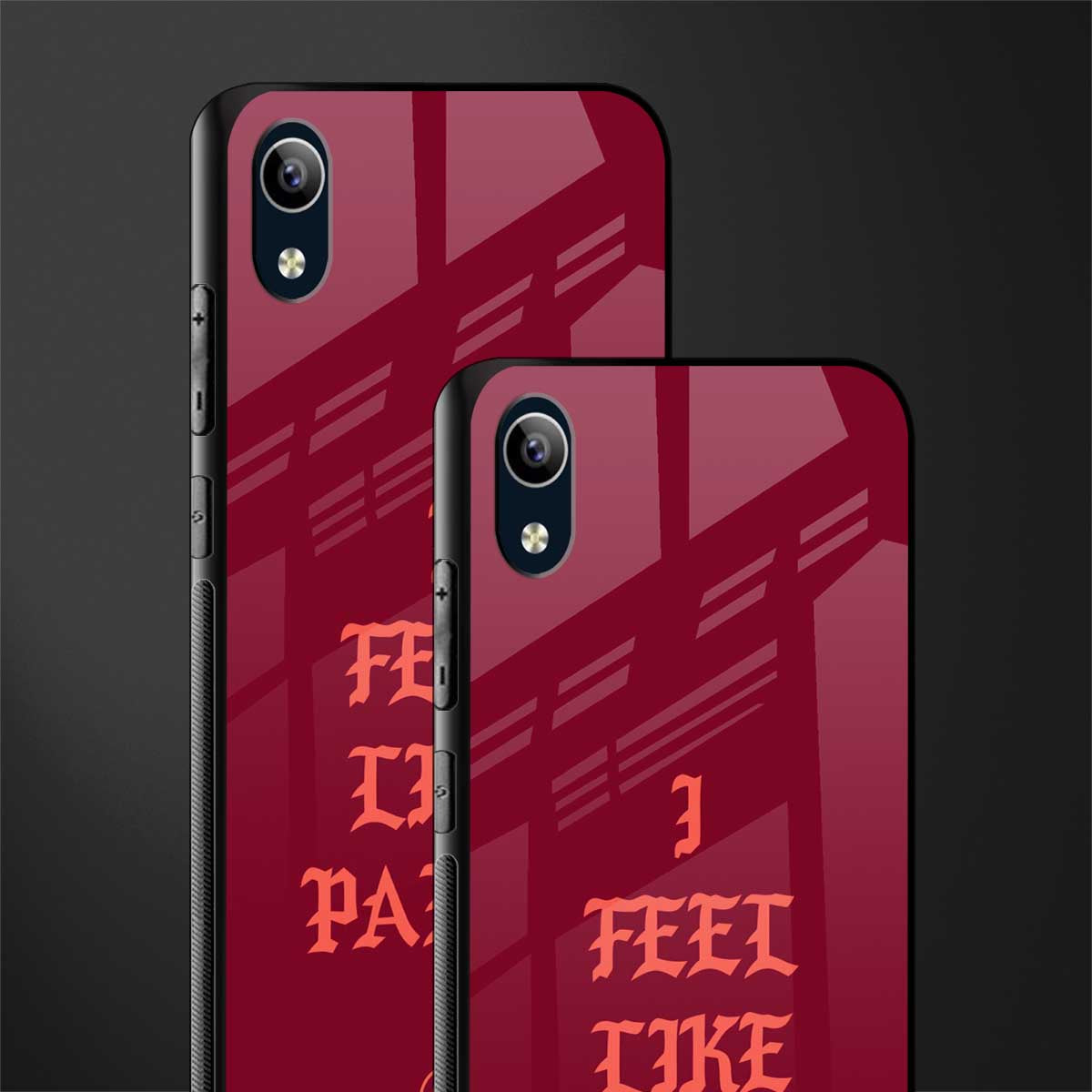 i feel like pablo glass case for vivo y1s without fingerprint image-2