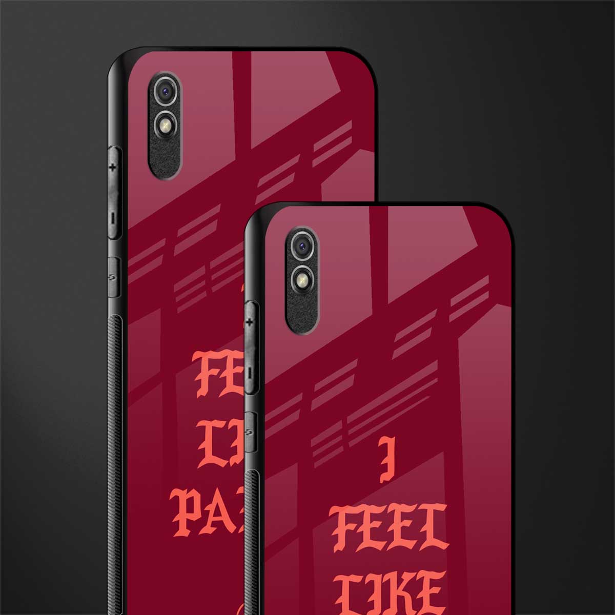 i feel like pablo glass case for redmi 9i image-2