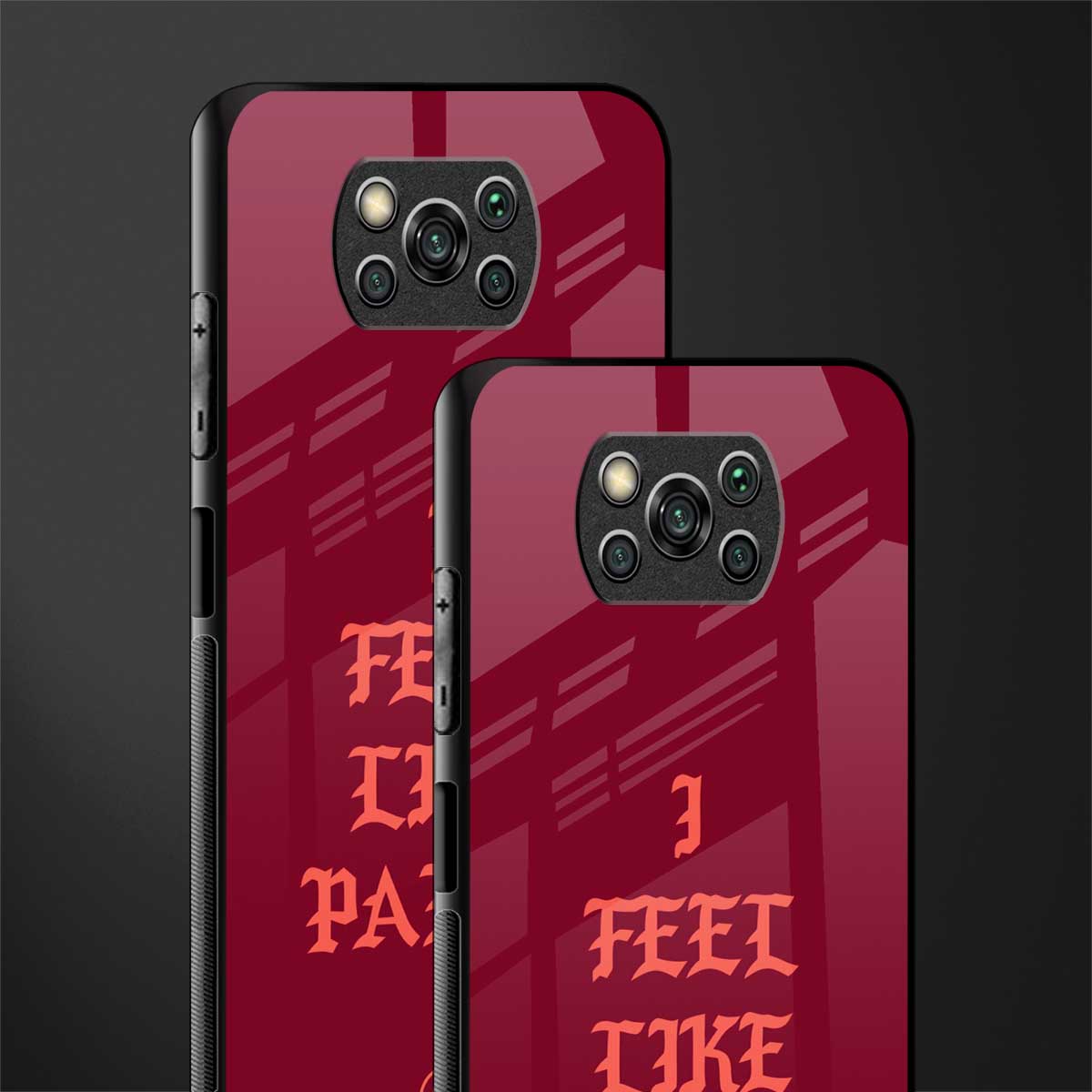 i feel like pablo glass case for poco x3 image-2