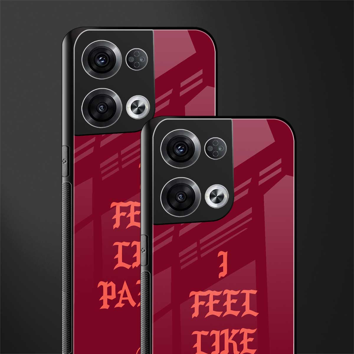 i feel like pablo back phone cover | glass case for oppo reno 8 pro