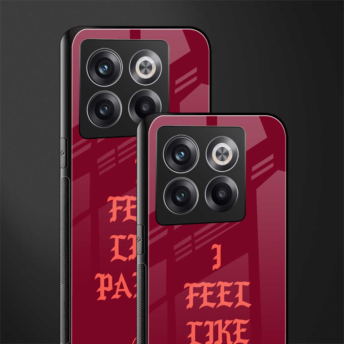 i feel like pablo back phone cover | glass case for oneplus 10t